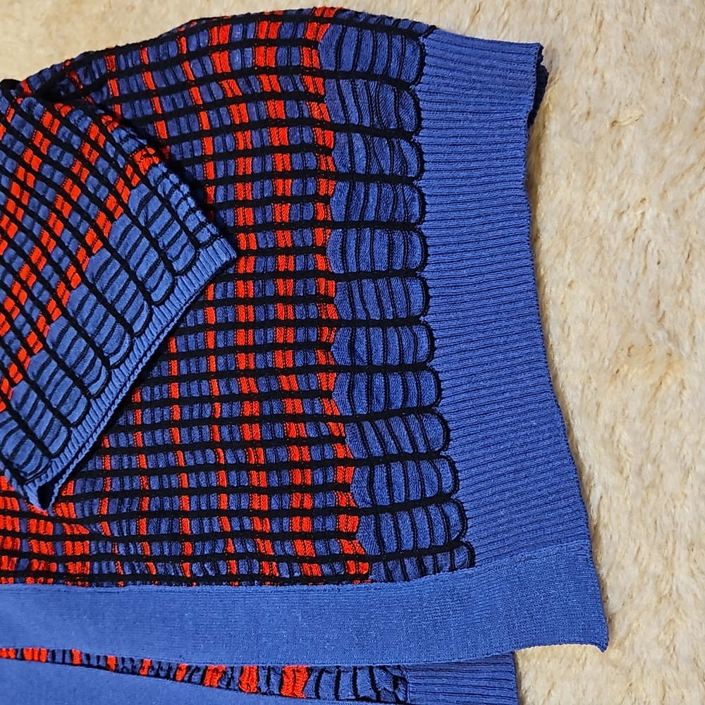 MISSONI SWEATER/CARDIGAN/JACKET BLUE/RED SIZE 44 - Picture 7 of 16